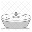 Water Drop Bowl Icon