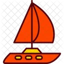 Beach Boat Sail Icon