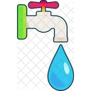 Water Faucet Drop Icon