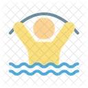 Water Stretching Exercise Icon