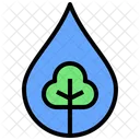 Water Plant Sustainability Icon
