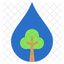 Water Plant Sustainability Icon