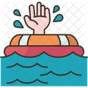 Water Rescue Drown Icon