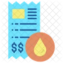 Water Bill Water Invoice Water Bill Payment Icon