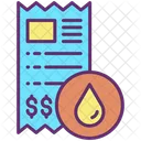 Water Bill Water Invoice Water Bill Payment Icon