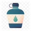 Water Bottle Canteen Adventure Camp Icon