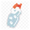Water Bottle Hand Hydration Summer Cold Water Ice Icon