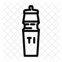 Water Bottle Titanium Icon