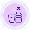 Water Bottle Color Circle Icon Icon