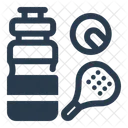 Water Bottle Padel Drink Icon