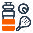 Water Bottle Padel Drink Icon