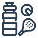 Water Bottle Padel Drink Icon