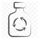 Water Bottle Recycle Bottle Reuse Bottle Reprocess Icon
