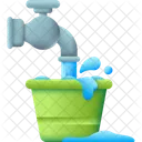 Water Consumption Water Usage Bucket Icon