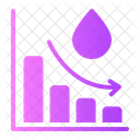 Water Crisis Decrease Statistics Icône