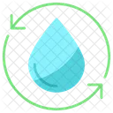물 순환 물 재활용 혈액 아이콘
