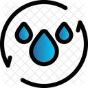 Water Cycle Water Drop Recycle Water Icon