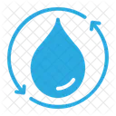 Water Cycle Natural Resources Reuse Water Icon