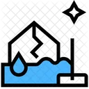 Water Damage Cleaning Water Cleaning Cleaning Icon