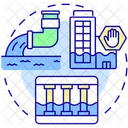 Water Discharge Tunnel Icon
