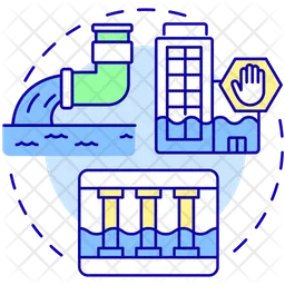 Water discharge tunnel  Icon