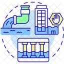Water discharge tunnel  Icon