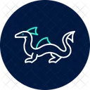 Water Dragon Waterdragon Reptile Icon
