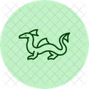 Water Dragon Waterdragon Reptile Icon