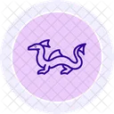 Water Dragon Waterdragon Reptile Icon