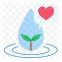 Water Drop Ecology Water Day Icon