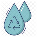 Water Drop Dustbin Recycle Icon