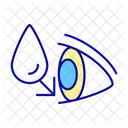 Water Drop In Eye Icon