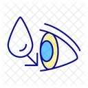 Water drop in eye  Icon