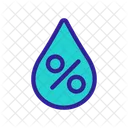 Waterdrop Aqua Contour Icon