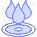 Water Drops Fresh Icon