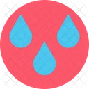 Water Drops Water Beverage Icon