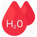 Water Drops Aqua Liquid Icon