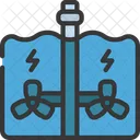 Water Electricity Generate  Icon