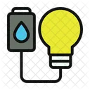 Eco Bulb Water Energy Icon