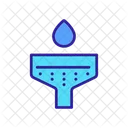 Water Treatment Contour Icon