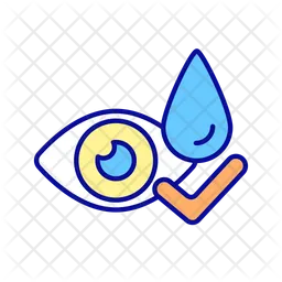Water for cleansing eyes  Icon
