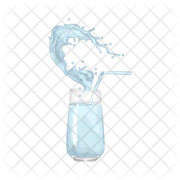 Water glass splash  Icon