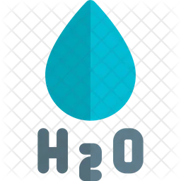 Water H 2 O  Icon