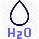 Water H 2 O  Icon