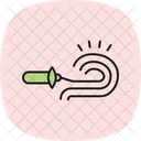 Water Hose On Field Gardening Area Icon