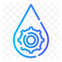 Water Drop Cogwheel Icon