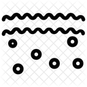 Sea Water Water Droplets Icon