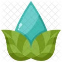 Water Leaf Sustainability Icon