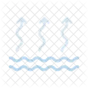Water Waves Evaporation Icon