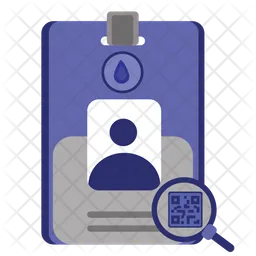 Water Id Card Scan  Icon